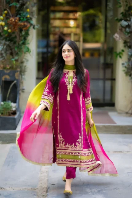 OMAL by Komal Embroidered Lawn - 3PC